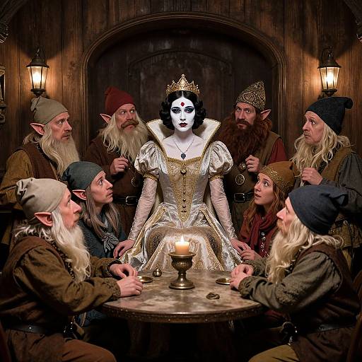 1920s Opium Den Snow White Scene