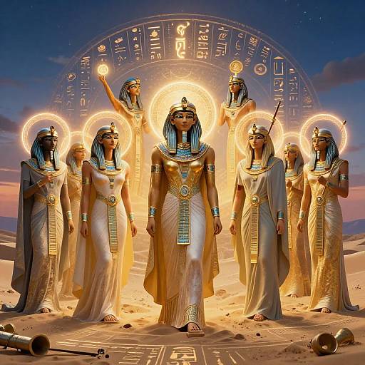 Mystical Ennead of Ancient Egypt