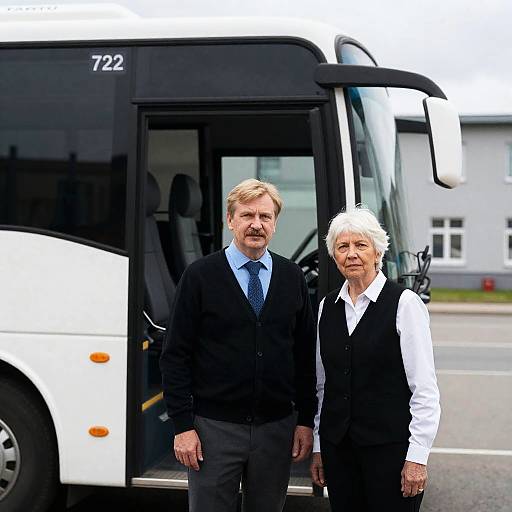 Portrait of Travelers by Bus 722