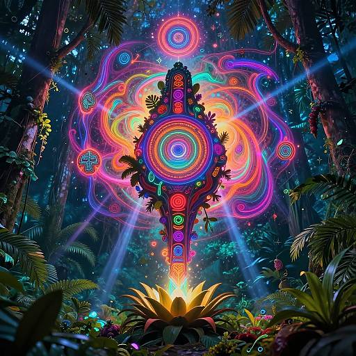Cosmic Ayahuasca Visionary Art