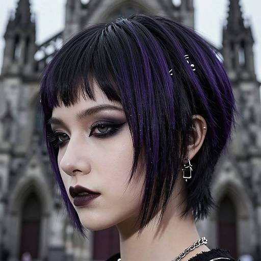 Edgy Gothic Short Haircuts