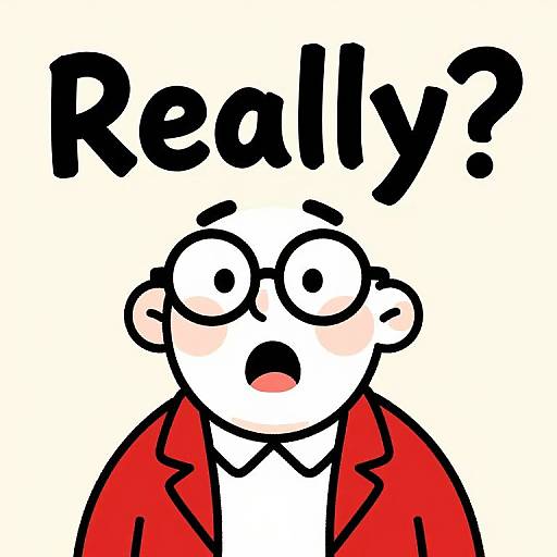 Whimsical Cartoon Character with Text