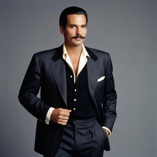 1980s Man in Elegant Vintage Blazer