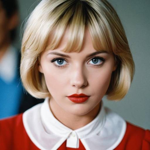 Woman in Carol Brady Inspired Costume