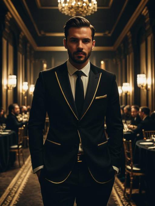 Stylish Man in Formal Fashion Attire