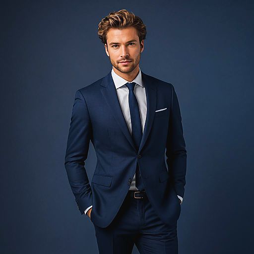 Chic Businessman in Elegant Attire