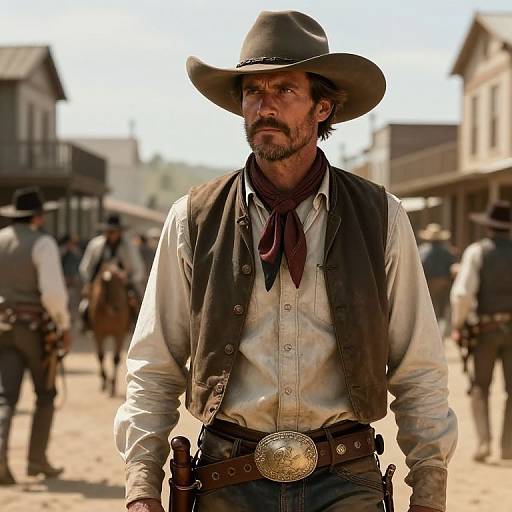 Wyatt Earp in Old West Town