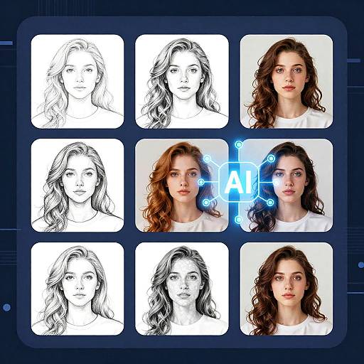 AI Transforms Drawing to Vivid Art