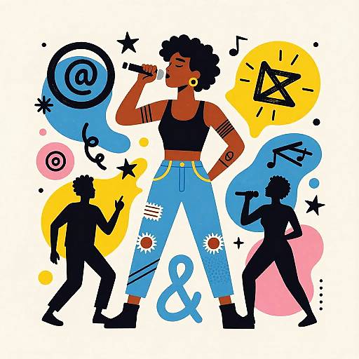 Vibrant Body Art Street Music Cover