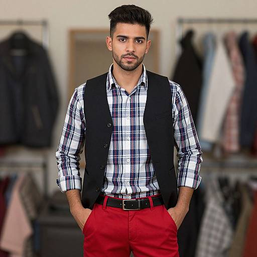 Casual Party Costume Male Portrait