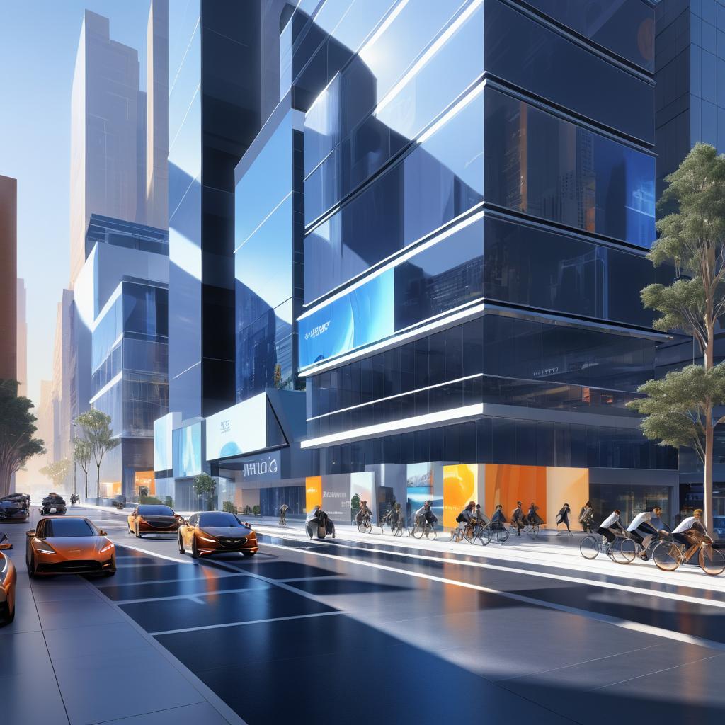 Dynamic Tech Hub Street View Scene