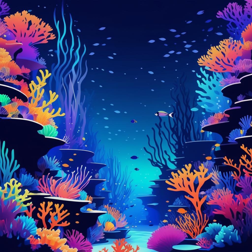 Serene Underwater Coral Reef Animation