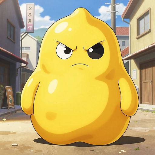 Angry Mayo Man in Y2K Anime Style