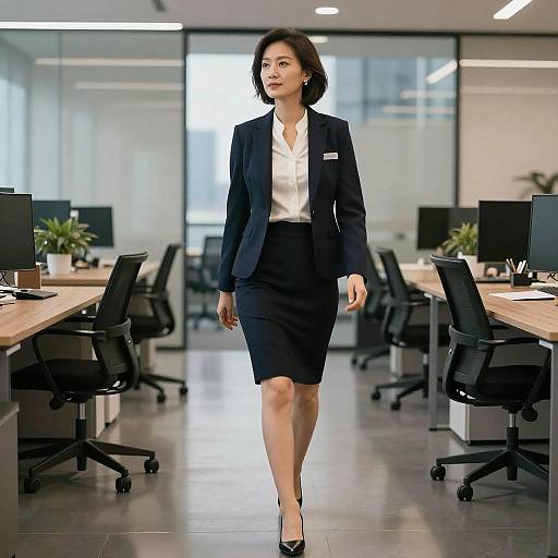 Confident CEO in Modern Office Scene