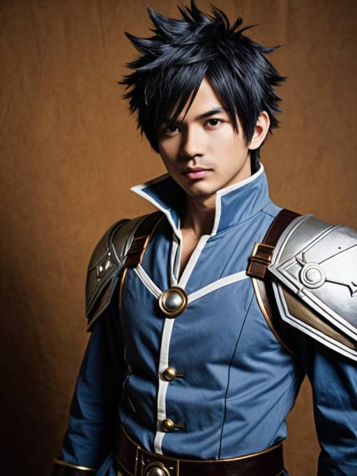 Man Cosplaying as Gray Fullbuster