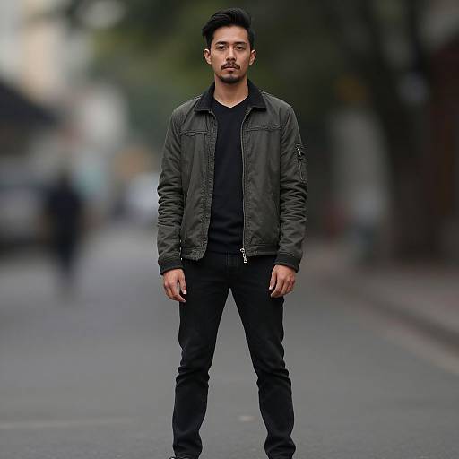 Realistic Outdoor Portrait of Man