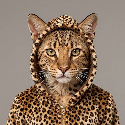 Woman in Leopard Costume