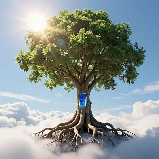 Colossal Tree Absorbing Solar Energy