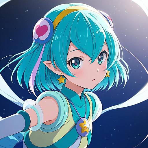 Illustration of Hagoromo lala, precure in the style of Yoshito