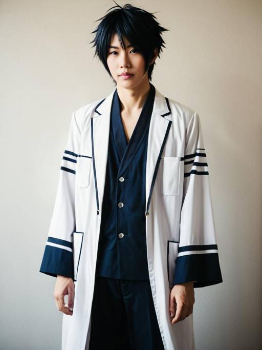 Man in Tatsumi Oga Cosplay Costume