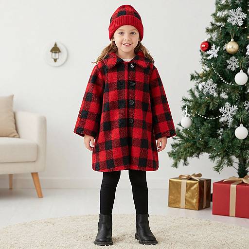 Plaid Christmas Outfit Costume