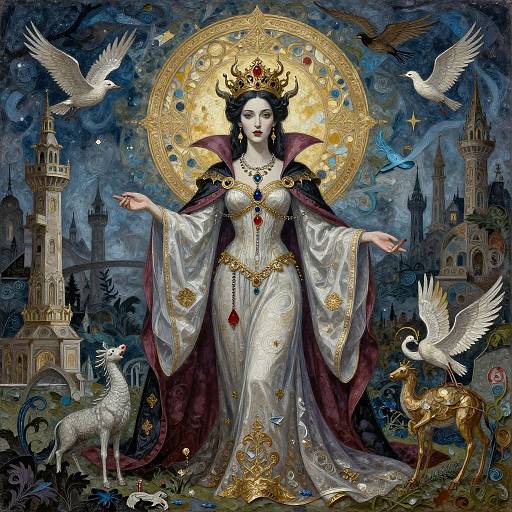 Surrealistic Ancient Vampire Princess