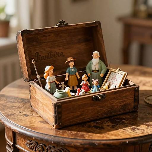 Vintage Santiera with Miniature Figurines