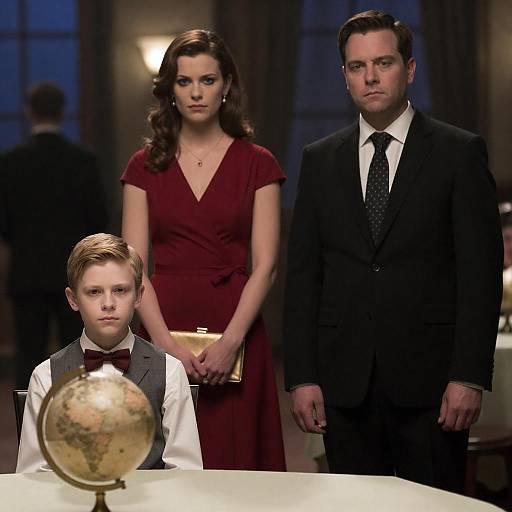 Elegant Gathering in a Dim Room