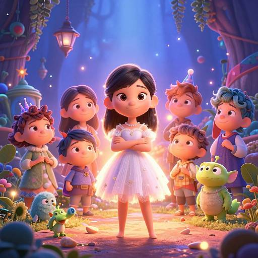 Whimsical Pixar AI Art Posters