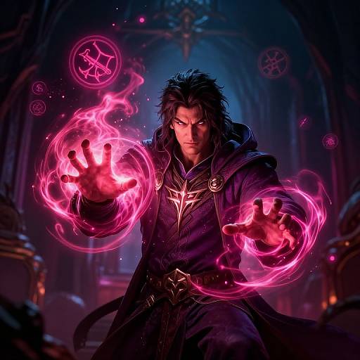 Arcane Acuity Mage in Dark Fantasy