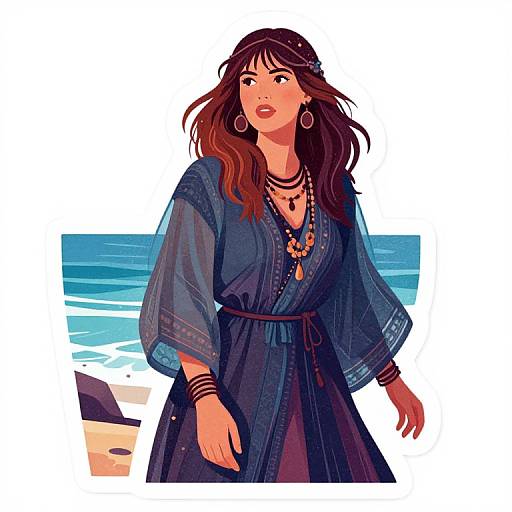 1960s Boho Witch by Ocean