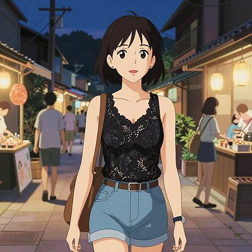 Casual Chic Woman at Village Market