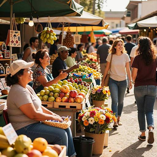 Vibrant Alegres Market Scene