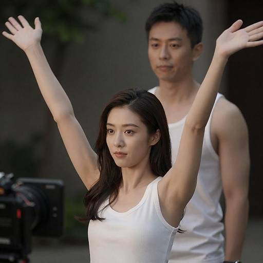 Candid Movie Set Moment Capture