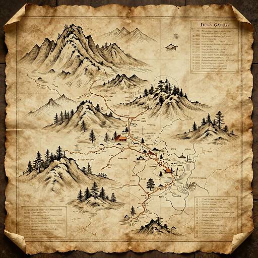 AI-Designed Ancient Treasure Map