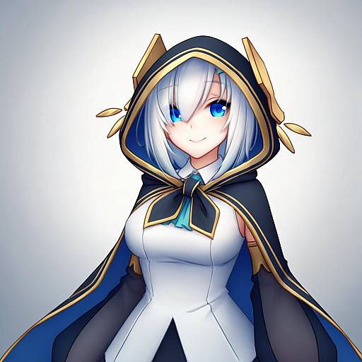 Illustration of Ars almal (1st costume), nijisanji in the style of Monorus