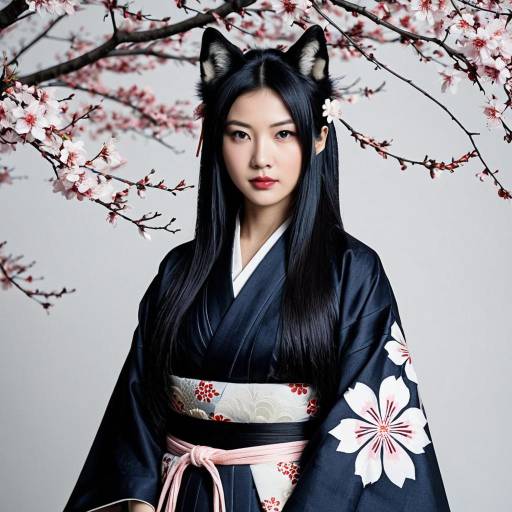 Elegant Samurai Wolf Cosplay Design