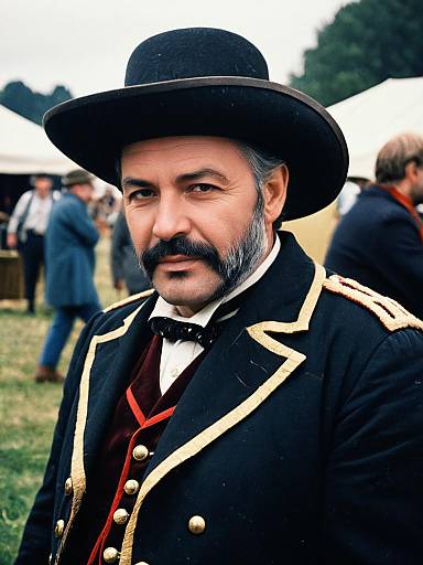 Man in Historical Grant Costume Portrait