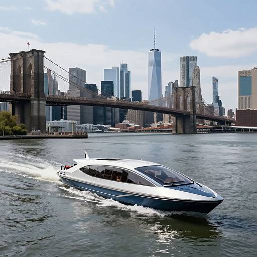 Modern Gondola on East River
