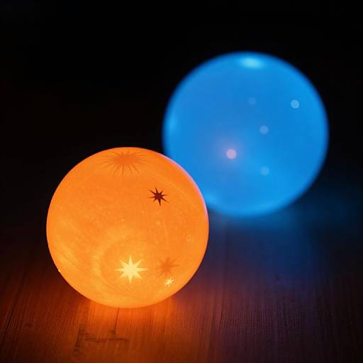 Glowing Orbs with Mystical Light