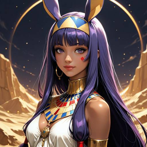 Egyptian Fantasy: Dark-Skinned Princess