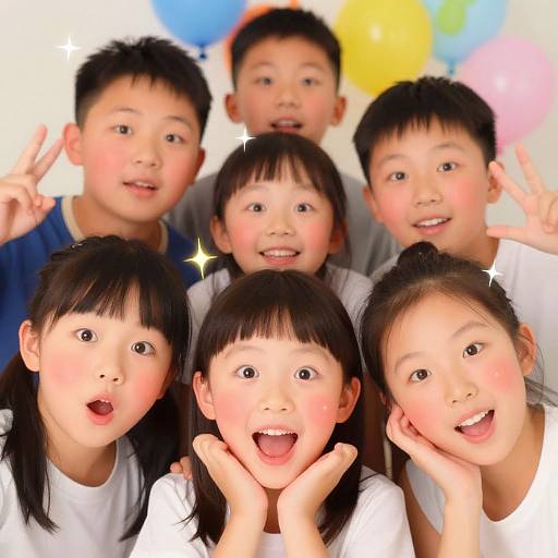 Whimsical Kids with Magical Glow