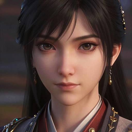 Stunning Anime Girl Portrait in 8K