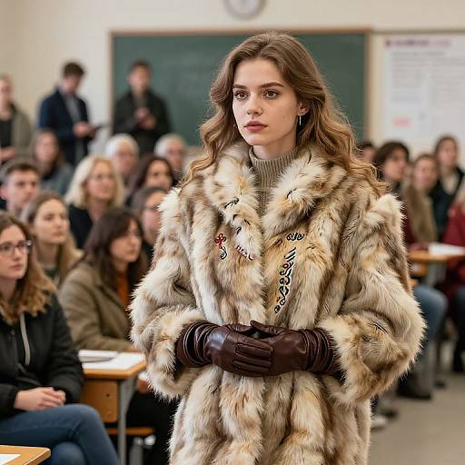 Siberian Girl in Embroidered Furs