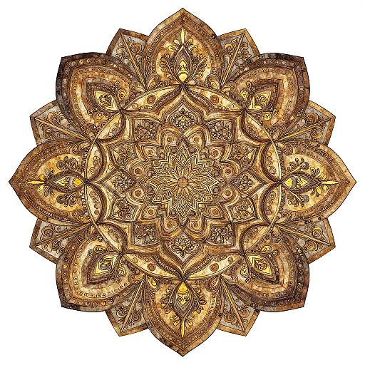 Intricate Organic Mandala Design