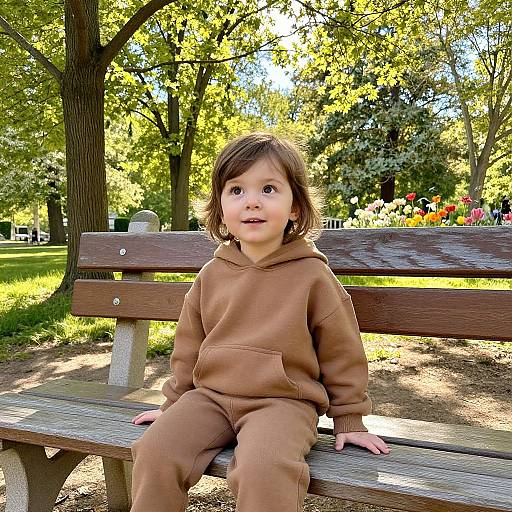Innocent Child in Sunny Park