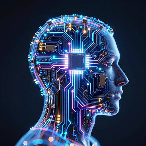 Glowing Circuit Human Energy Fusion