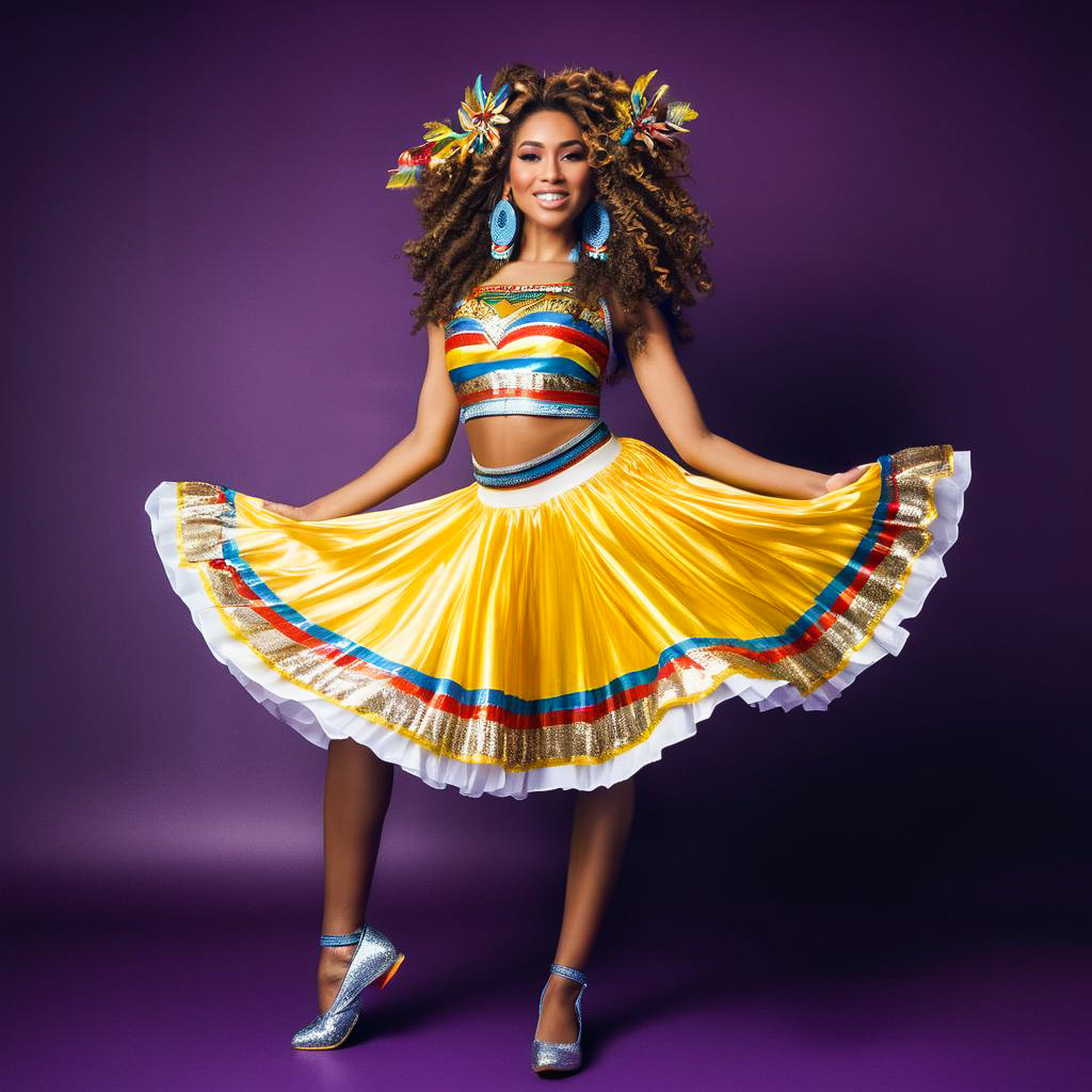 Vibrant Moomba Festival Dancer Portrait