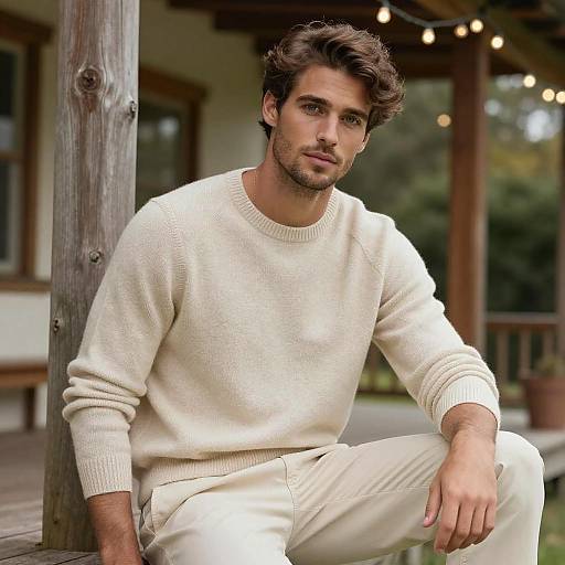 Brunette Man in Soft Natural Light