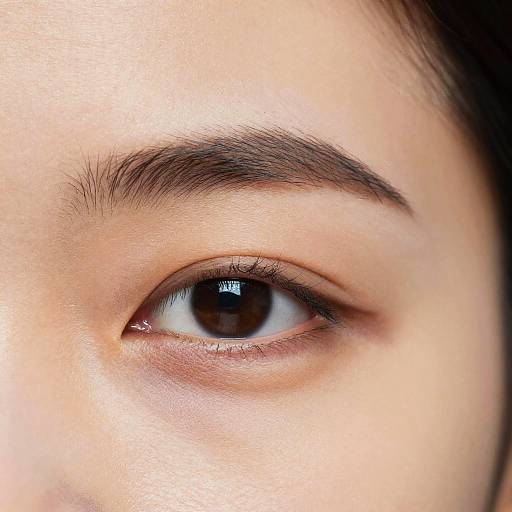 Macro Portrait of Asian Canthal Tilt Eyes